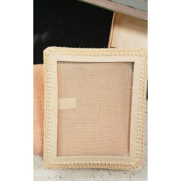 Vintage 1950's Dorset Fifth Avenue Powder Compact Lucite Silver Glitter Confetti - Picture 16 of 16